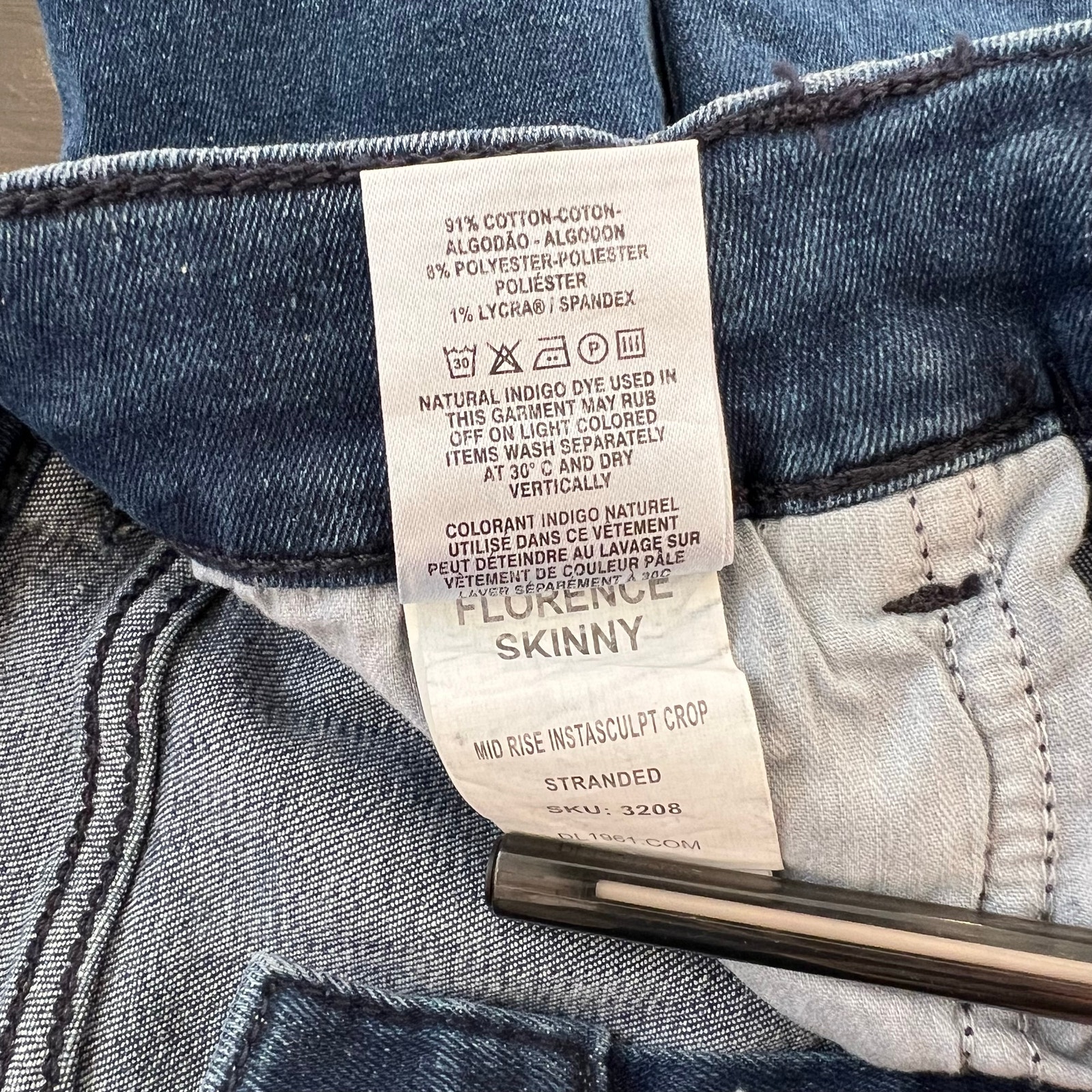 Dl1961 High Rise Skinny Ankle Jeans Dark Wash Women’s Size 25/0 — image 6 of 6